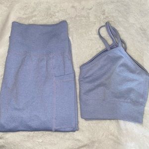 Workout two piece set (baby blue)